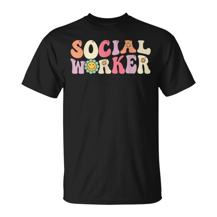 Social Worker Groovy Retro Vintage 60S 70S T-Shirt
