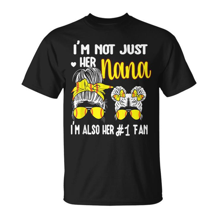 Softball Grandma Nana Granddaughter Softball Nana Unisex T-Shirt