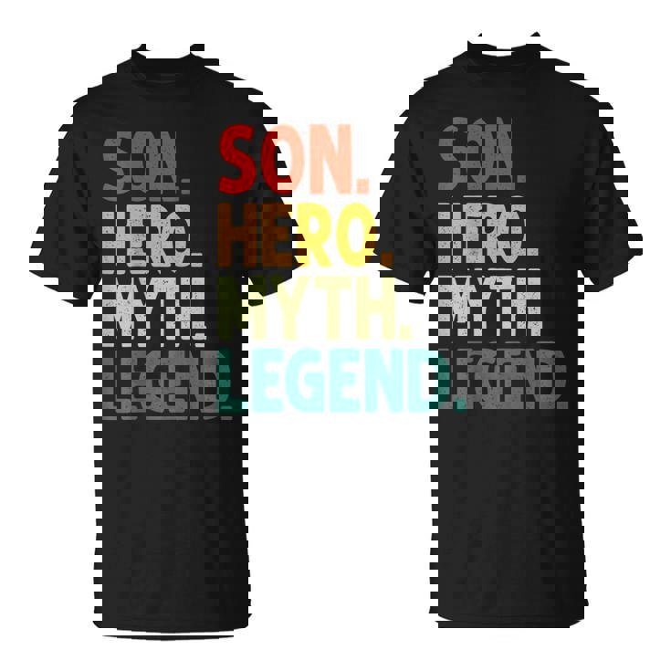 Sohn Held Mythos Legende Retro Vintage-Sohn T-Shirt