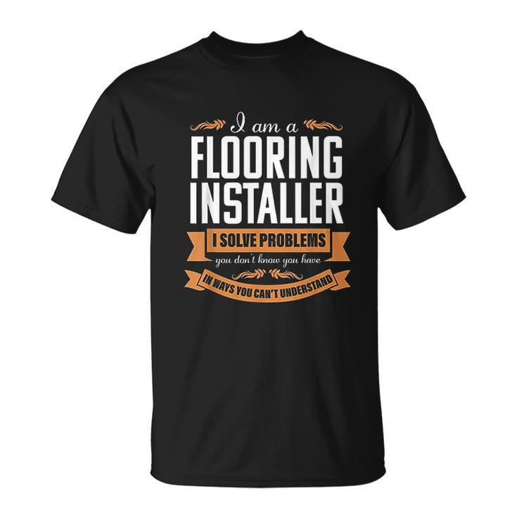 Solve Flooring Installer Carpet Installation Contractor T-shirt - Thegiftio