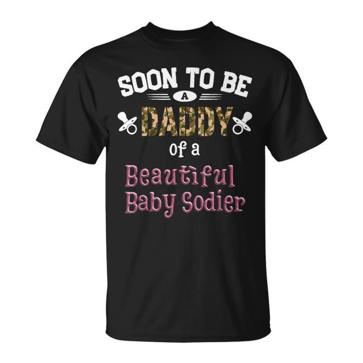 Soon To Be Daddy Of A Beautiful Baby Girl New Dad Father Day T-shirt
