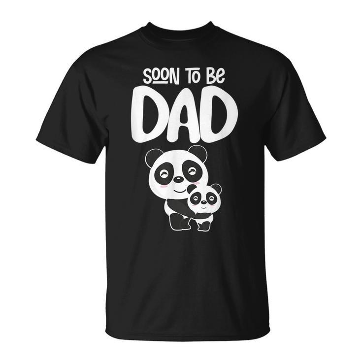 Soon To Be Dad Panda Bear Gift Future Dad New Dad Gift For Mens Unisex T-Shirt