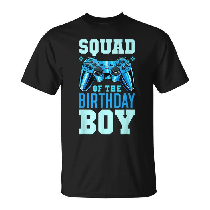 Squad Of The Birthday Boy Matching Video Gamer Birthday  Unisex T-Shirt
