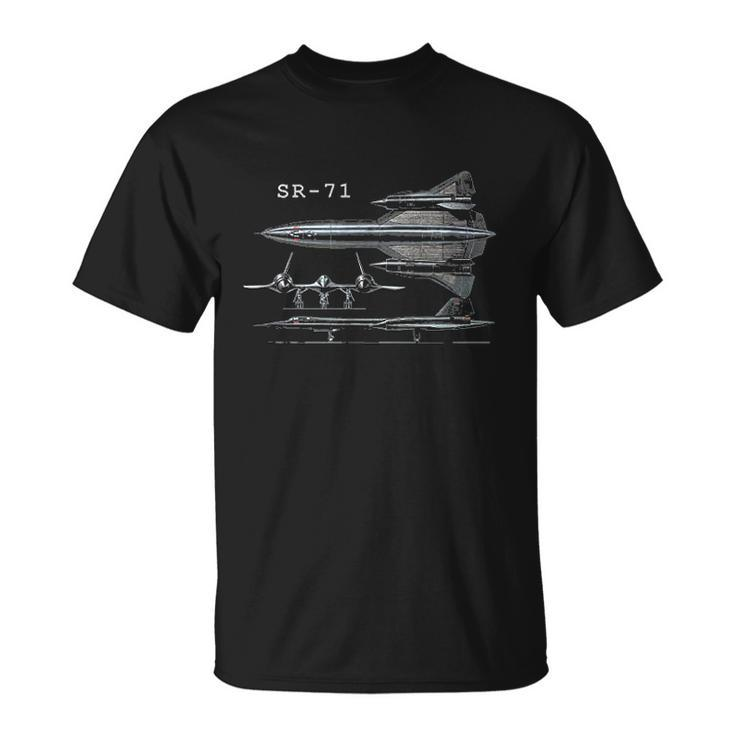 Sr-71 Military Aircraft T-shirt