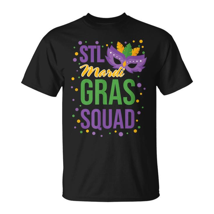 St Louis Soulard Mardi Gras Squad Matching Mardi Gras Unisex T-Shirt