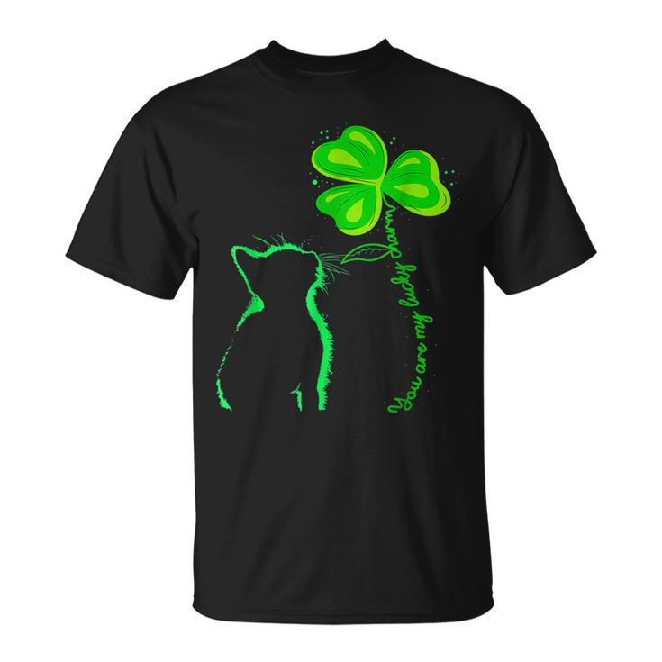 St Patricks Day Black Cat My Lucky Charm T-Shirt