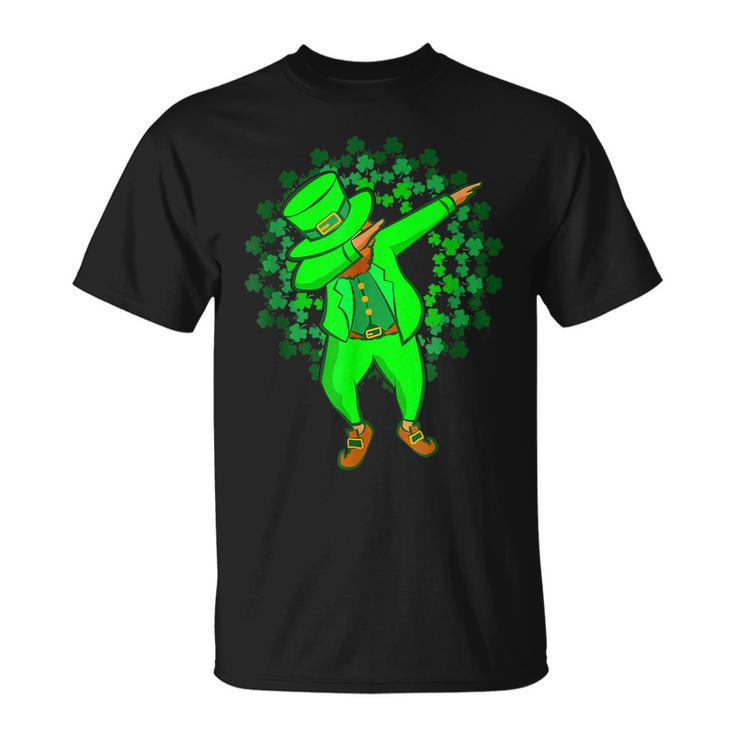 St Patricks Day Dabbing Leprechaun Irish Green T-Shirt