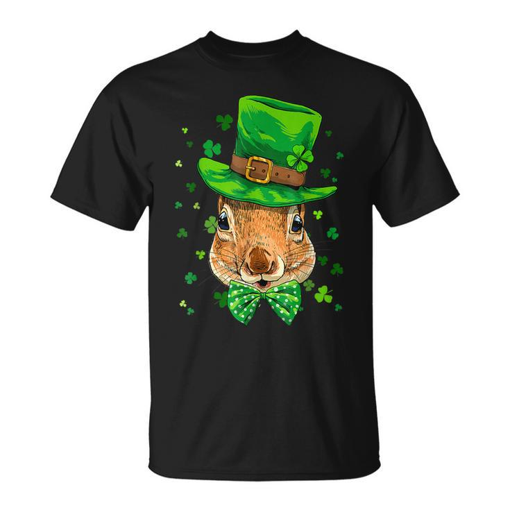 St Patricks Day Leprechaun Squirrel Rodents Shamrock Irish T-Shirt
