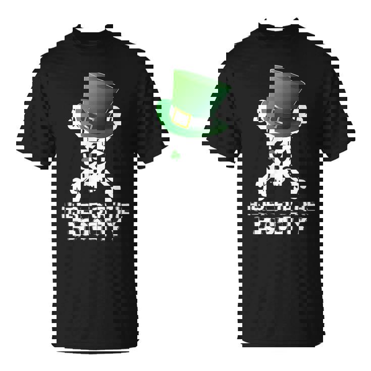 St Patricks Day Pirate Naughty Humor Booty T-Shirt