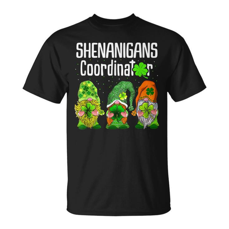 St Patricks Day Shenanigans Coordinator Gnomes Green Gnomies T-shirt