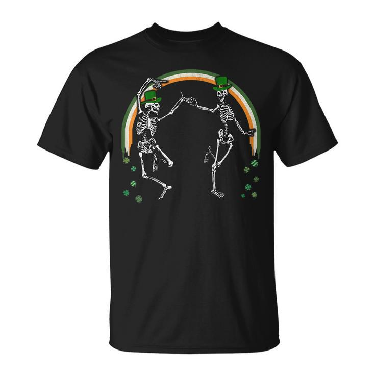 St Patricks Day Skeleton Dancing Skeletons T-Shirt