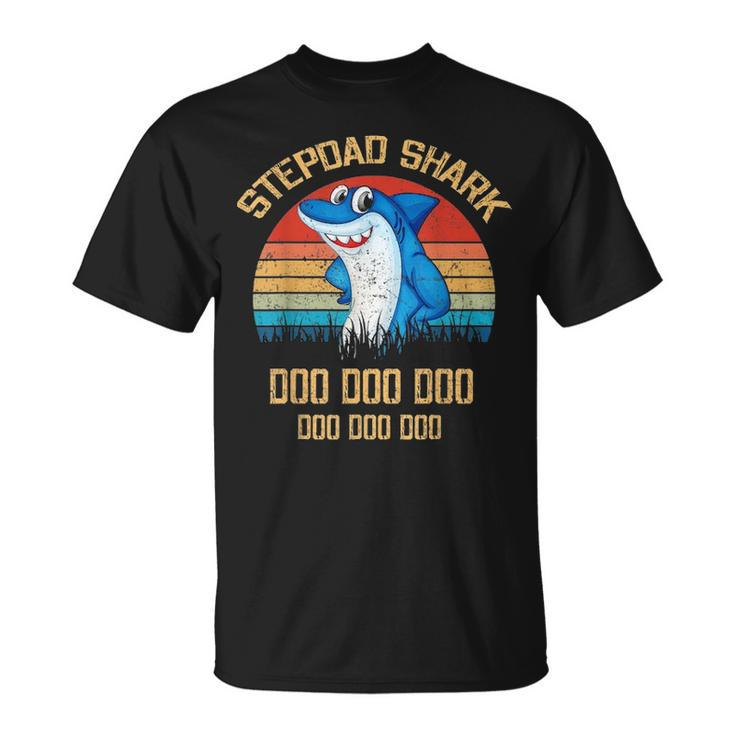 Stepdad Shark  Fathers Day Gift Unisex T-Shirt