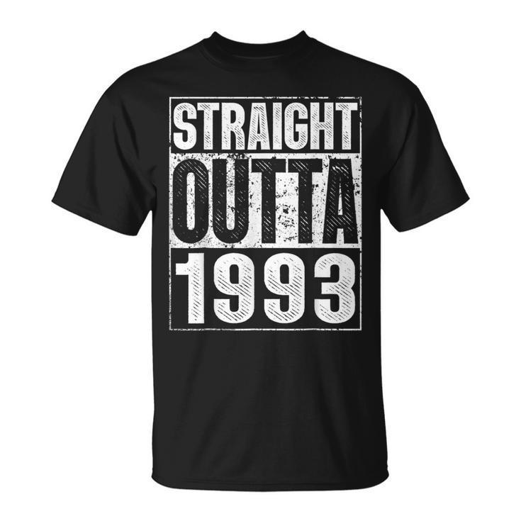 Straight Outta 1993 30Th Bithday 30 Years Old Birthday T-Shirt