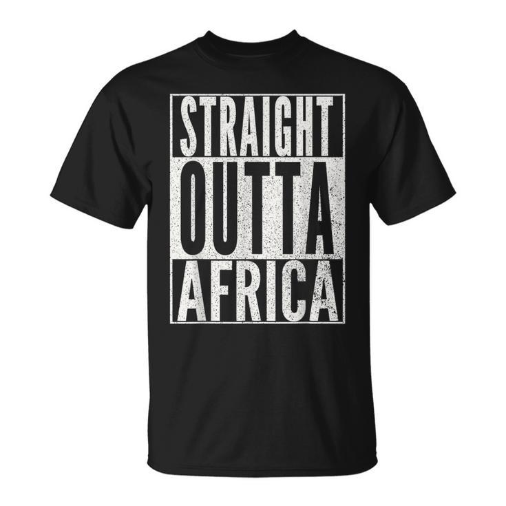 Straight Outta Africa Best African Vintage Retro T-shirt