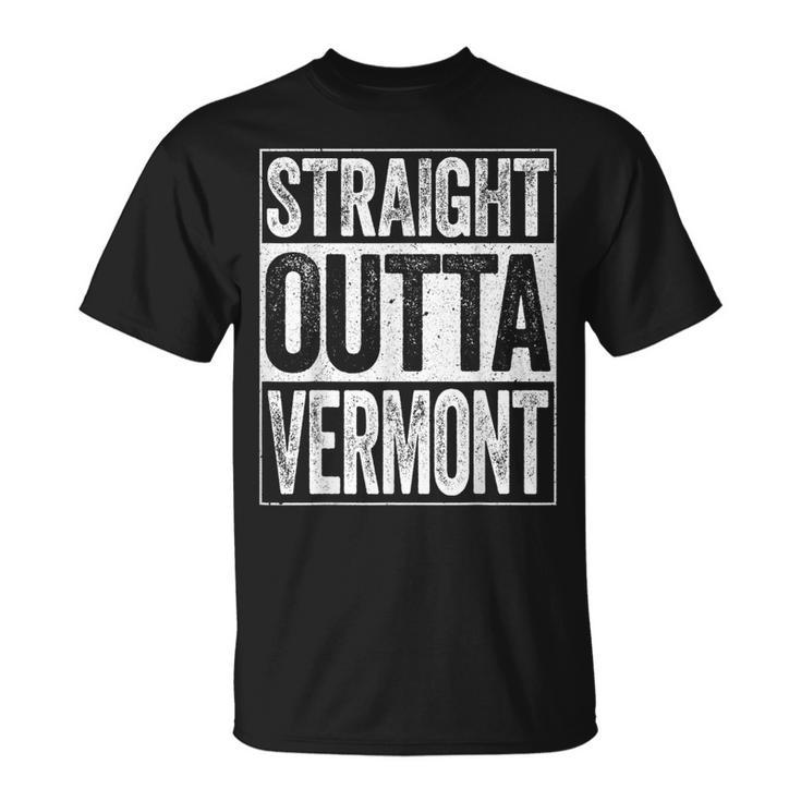 Straight Outta Vermont Vt State T-Shirt
