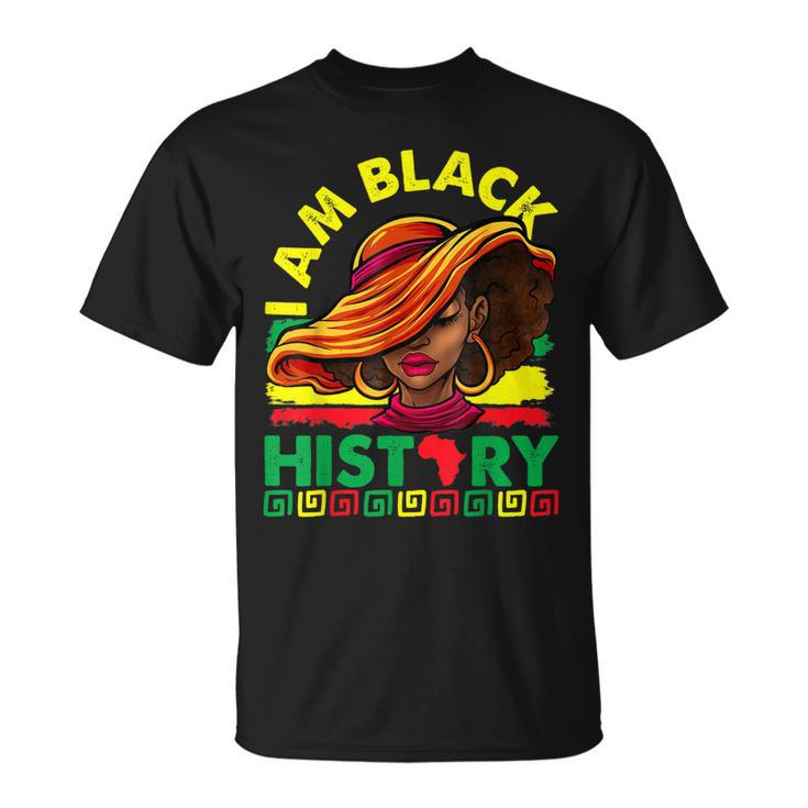 I Am The Strong African Queen Girls Black History Month V9 T-Shirt