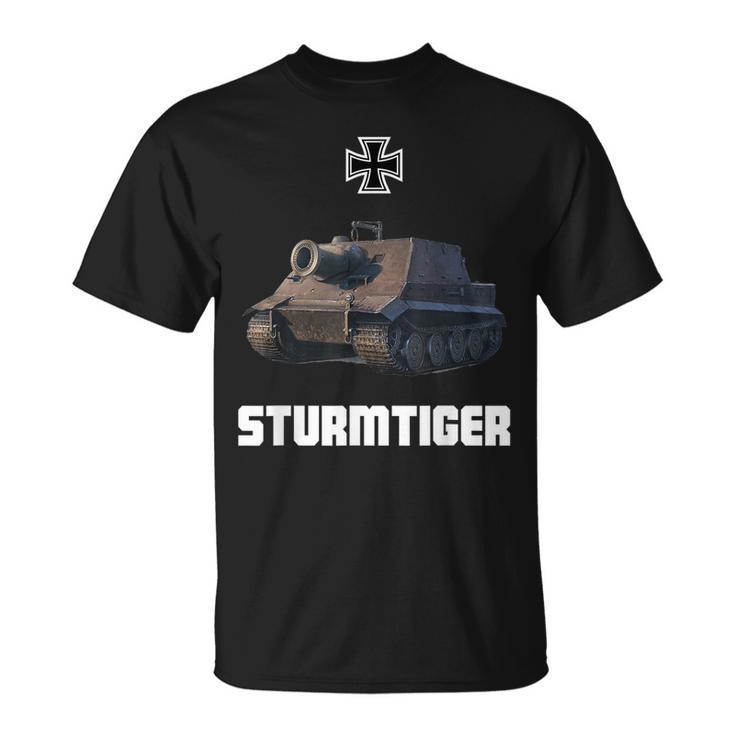 Sturmtiger German Heavy Tank Ww2 Military Sturmmörser Tiger T-Shirt