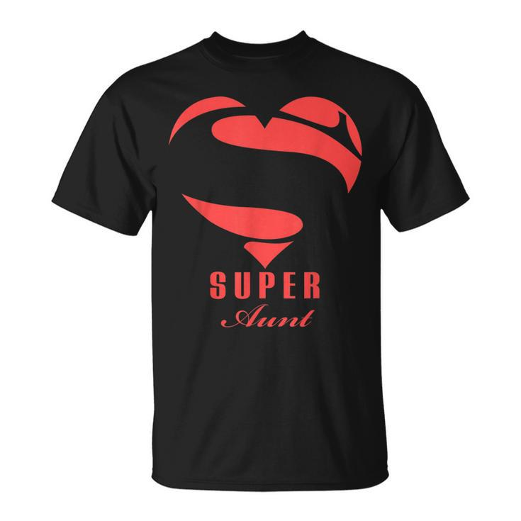 Super Aunt Superhero T  Gift Mother Father Day Unisex T-Shirt