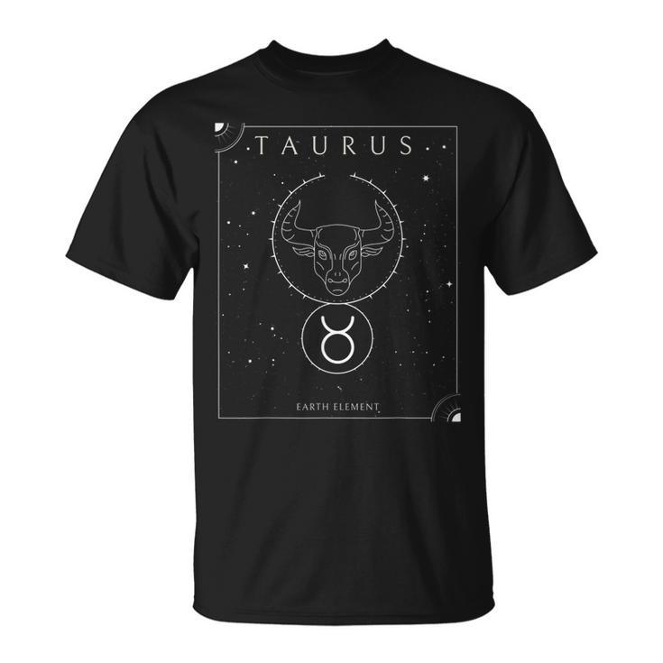 Taurus Earth Element Zodiac  Unisex T-Shirt