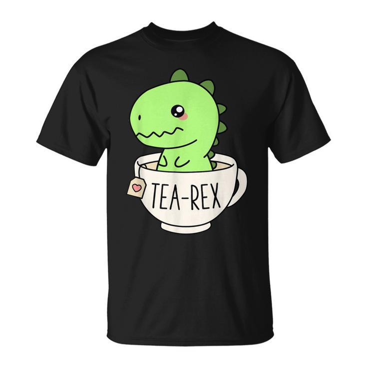 Tea-Rex Cute T-Rex Dinosaur Kawaii Funny Dino Pun  Unisex T-Shirt