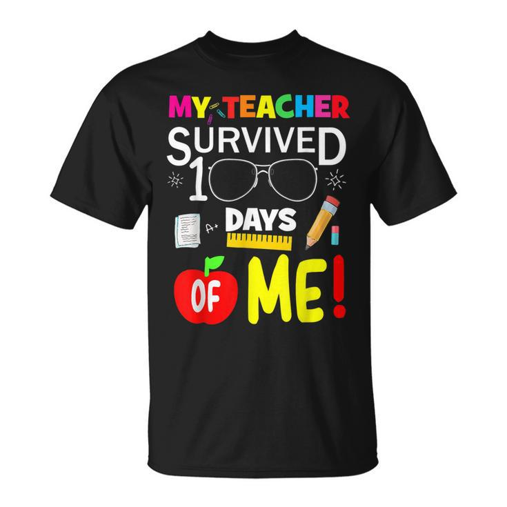 My Teacher Survived 100 Days Of Me 100 School Days T-Shirt