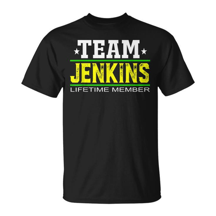 Team Jenkins Lifetime Member Surname Last Name Tree Reunion T-shirt