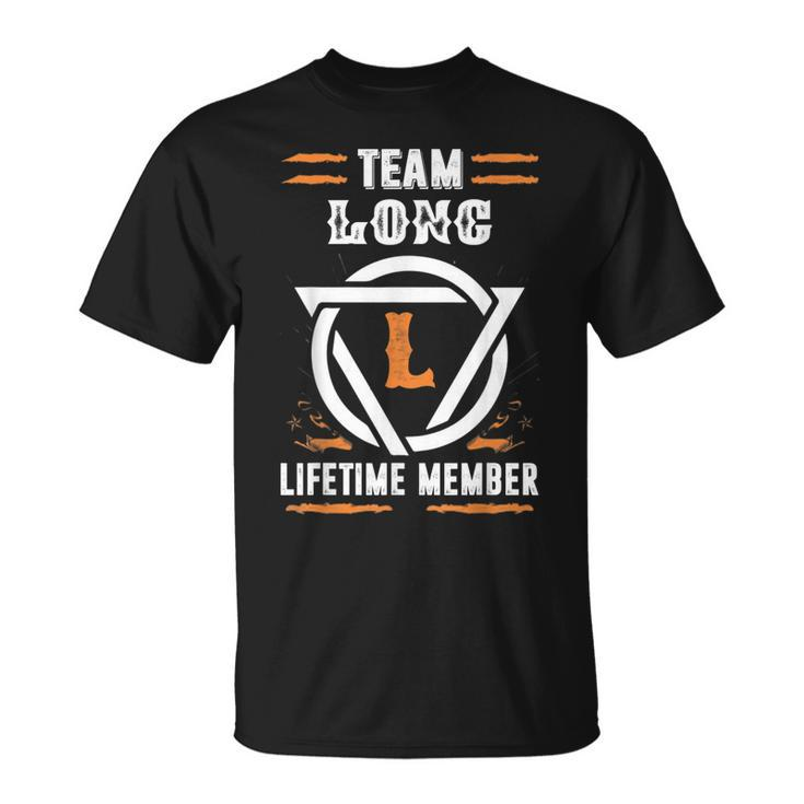 Team Long Lifetime Member For Surname Last Name T-shirt