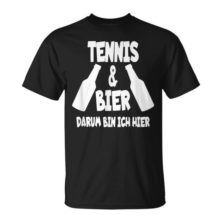 Tennis Und Bier Tenniscamp Tennistrainer Tenniscamp T-Shirt