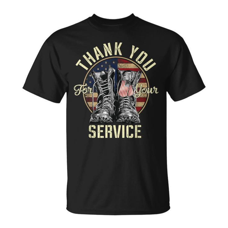 Thank You Veterans For Your Service Veterans Day T-Shirt