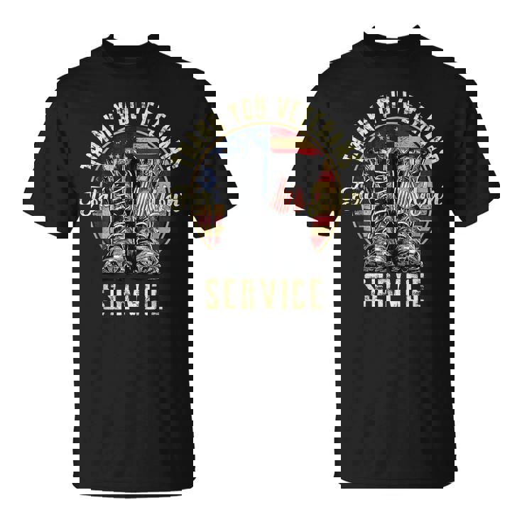 Thank You Veterans For Your Service Veterans Day Vintage T-Shirt