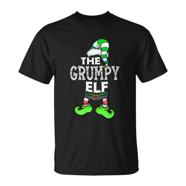 The Grumpy Elf Family Matching Group Christmas Gift Unisex T-Shirt