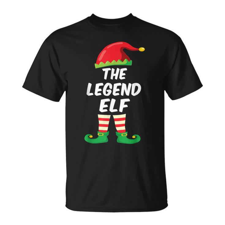 The Legend Elf Family Matching Funny Christmas Costume Unisex T-Shirt