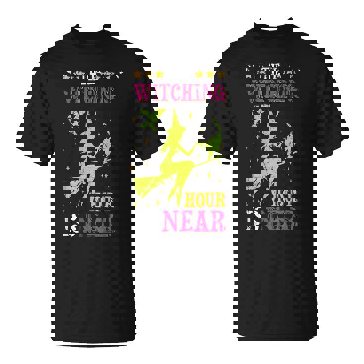 The Witching Hour Is Near Distressed Unisex T-Shirt