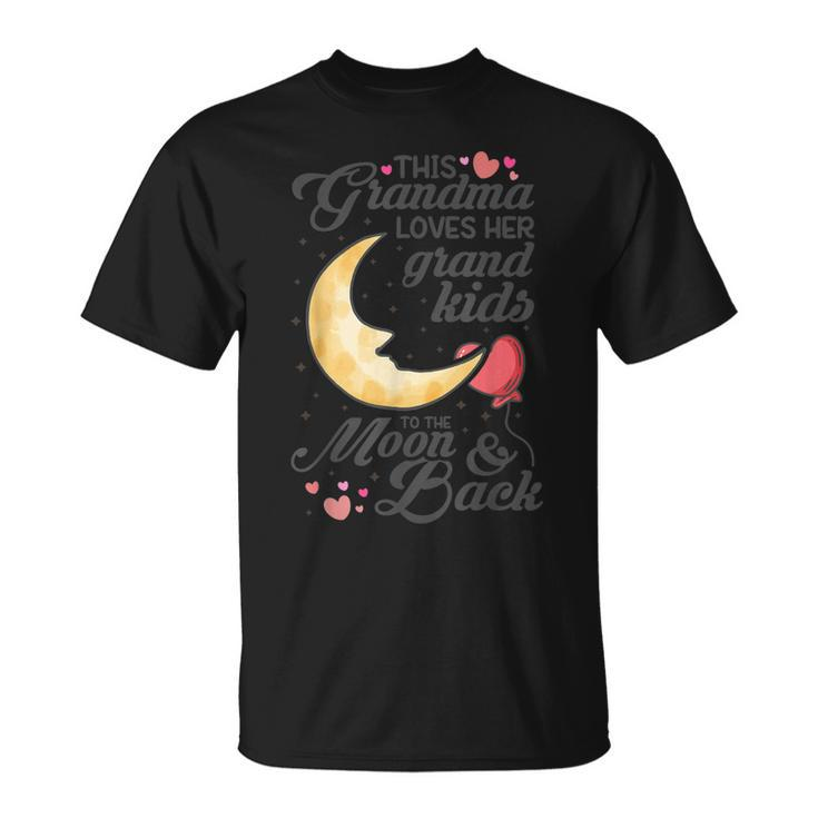 This Grandma Loves Her Grand Kids To The Moon & Back Unisex T-Shirt