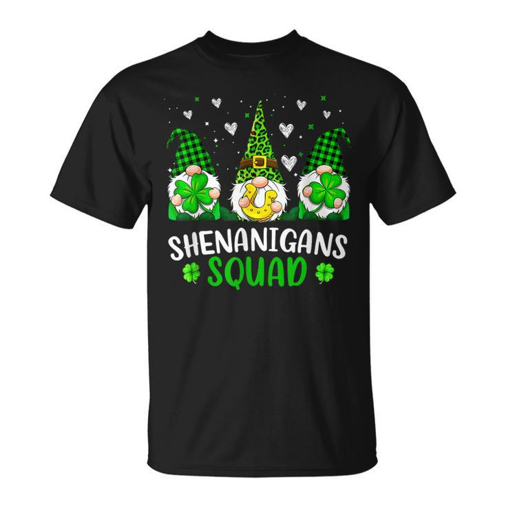 Time For Shenanigans Squad St Patricks Day Gnomes T-Shirt