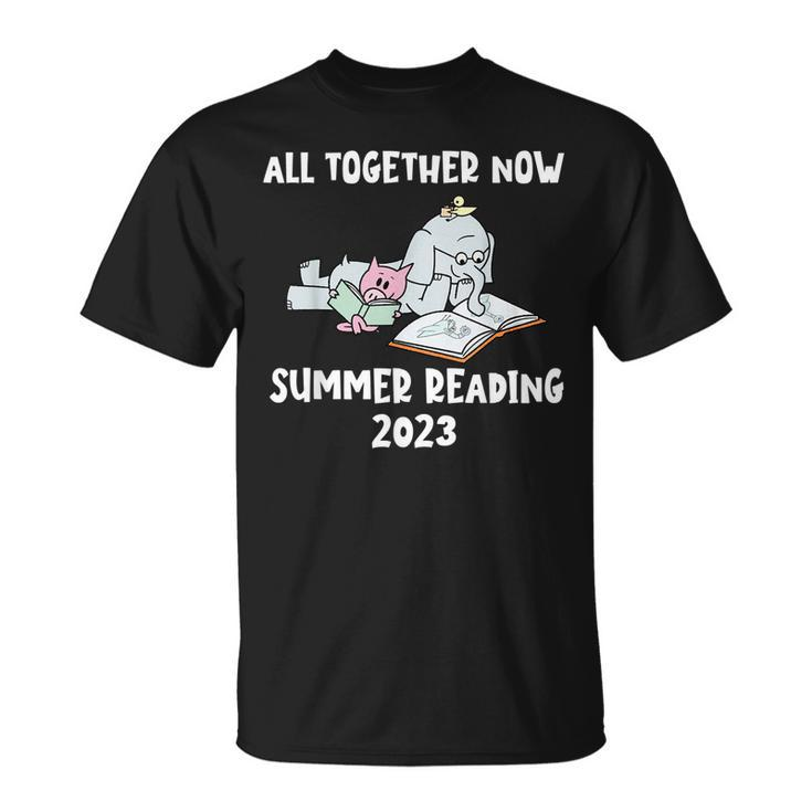 All Together Now Summer Reading Program 2023 Pig Elephant T-shirt