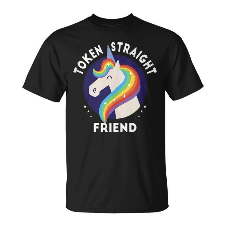 Token Straight Friend Slang Queer Ally Gay Pride Stuff T-shirt