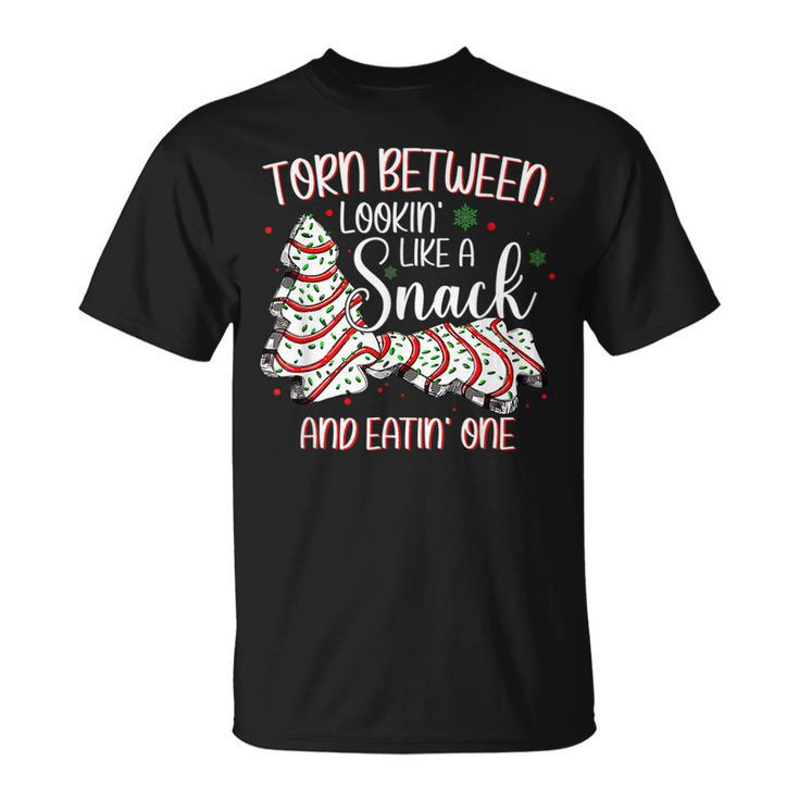 Torn Between Looking Like A Snack And Eating One Christmas T-shirt