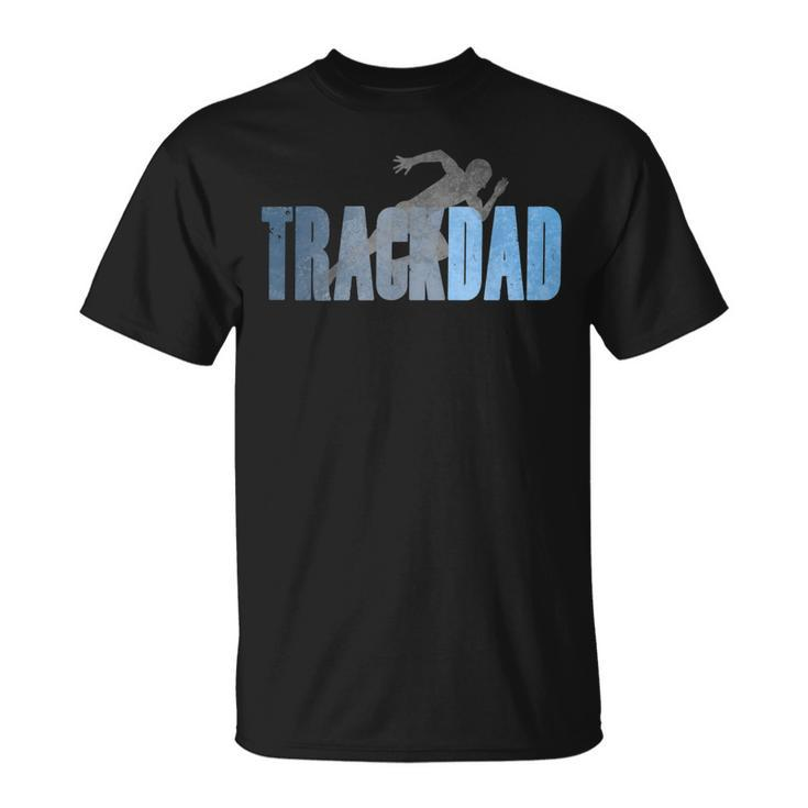Mens Track Dad Track & Field Runner Cross Country Running Father T-Shirt