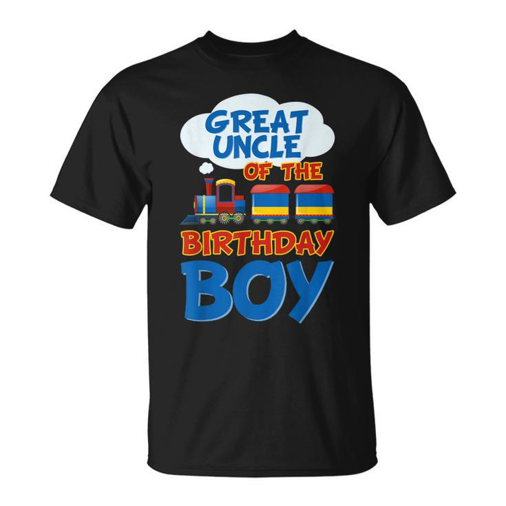 Train Bday Great Uncle Of The Birthday Boy Theme Party Unisex T-Shirt