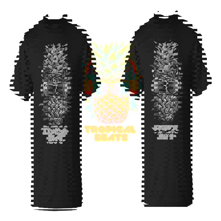 Tropical Beats Pineapple Dj Fun And Unique Summer Style
