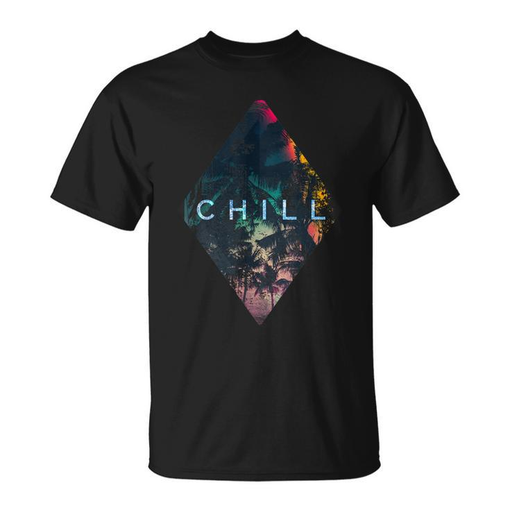 Tropical  Palm Tress And Chill Unisex T-Shirt