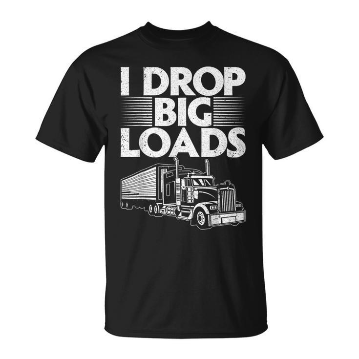 Trucker For Men Women Semi Truck Driver Lover V2 T-Shirt