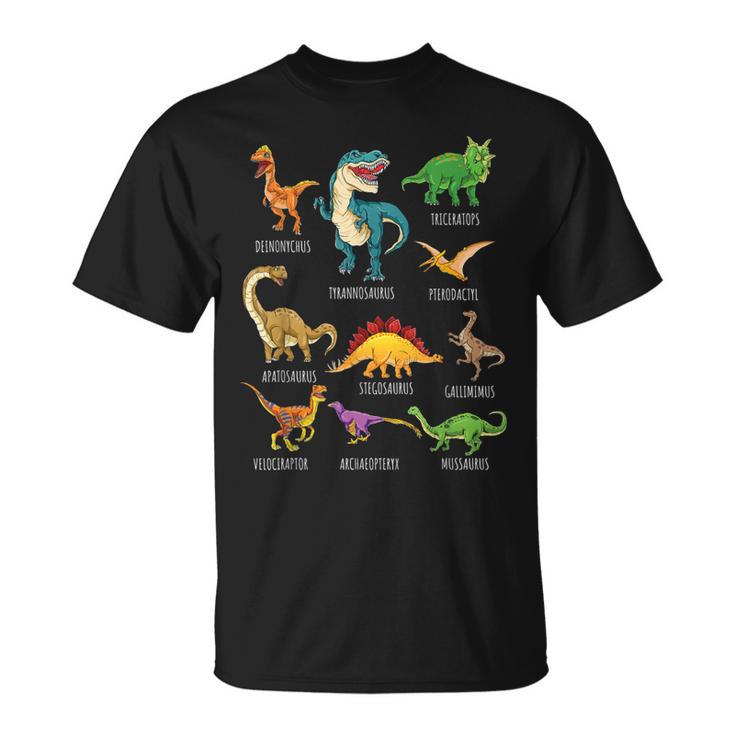 T-shirt Unisex Herbivore Dinosaur - Dinosaure Végétarien Avec Plantes - Taille Unique - Coton - Marque Dinosaur Corp