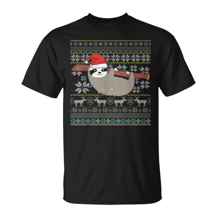 Ugly Christmas Sloth V2T-shirt