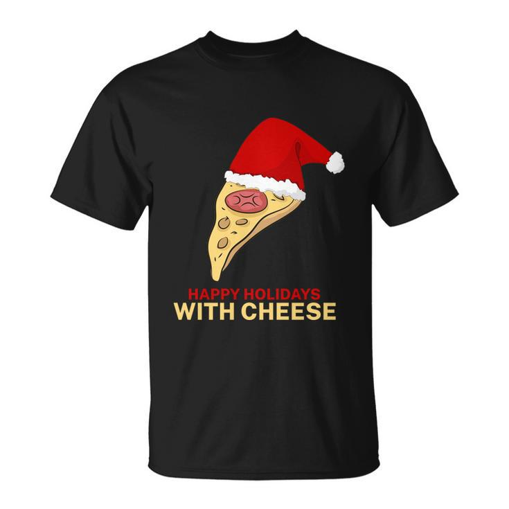 Ugly Christmas Sweater Burger Happy Holidays With Cheese V9 Unisex T-Shirt