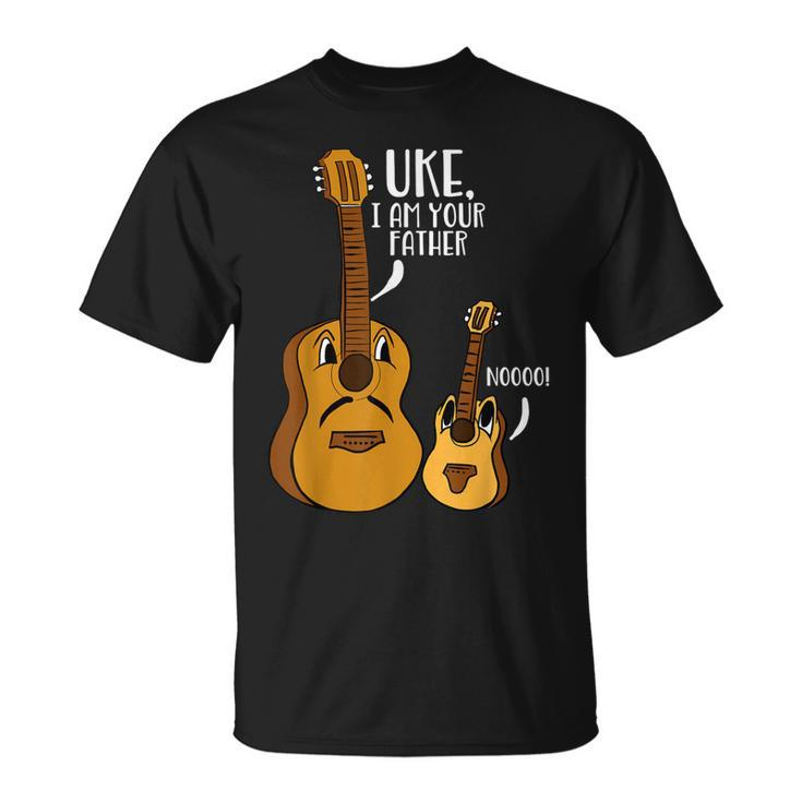 Uke I Am Your Father Ukulele Noo Guitar Musician Pun Unisex T-Shirt