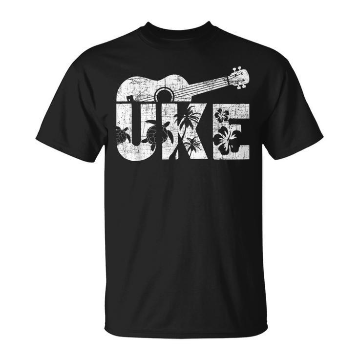 Uke - Ukulele Player Ukulelist Music Guitarist  Unisex T-Shirt