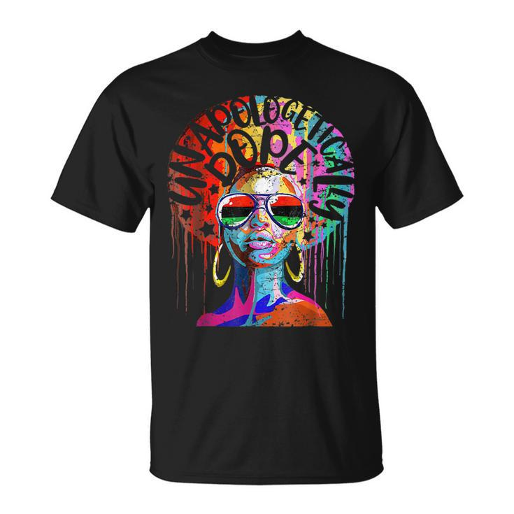 Unapologetically Dope Black Pride Melanin African American V20 T-Shirt
