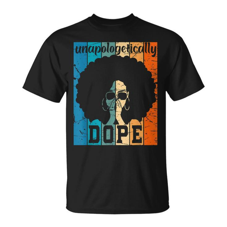 Unapologetically Dope Black History Month African American V8 T-Shirt